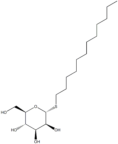 Dodecyl a-D-thiomannopyranoside 化学構造式