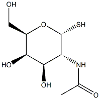 2-Acetamido-2-deoxy-a-D-thiogalactopyranose Structure