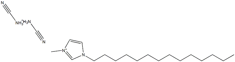 1-十四烷基-3-甲基咪唑双氰胺盐,,结构式