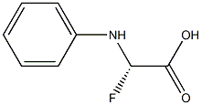 2-fluoro-D-phenylglycine 化学構造式