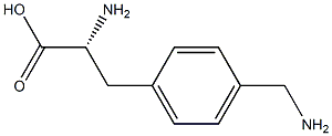 4-aminomethyl-D-phenylalanine 化学構造式