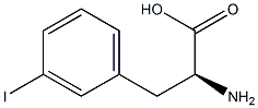 3-iodo-L-phenylalanine 化学構造式