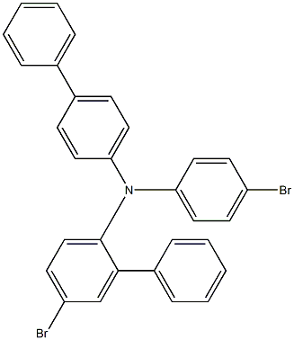 4,4'-二溴-4''-联苯基三苯胺 结构式