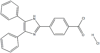 4-(4,5-二苯基-1H-咪唑-2-基)苯甲酰氯盐酸盐 结构式