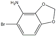 5-bromo-1,3-benzodioxolane 4-amine Structure