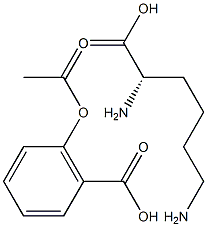 赖氨酸阿司匹林 结构式