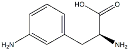 3-氨基-L-苯丙氨酸, , 结构式