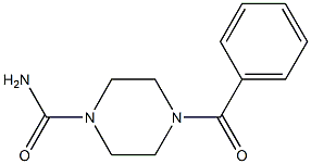 4-benzoyl-1-piperazinecarboxamide Structure