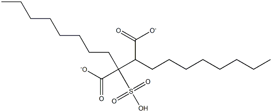 二辛基磺基丁二酸酯, , 结构式