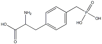 4-磷甲基-DL-苯丙氨酸, , 结构式