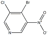 4-bromo-3-chloro-5-nitropyridine Struktur