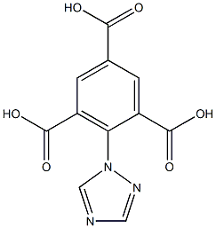 2-(1,2,4-triazolyl)-1,3,5-tricarboxybenzene Structure