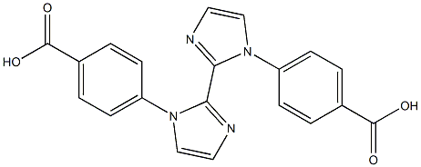 4,4'-(1H,1'H-[2,2'-biimidazole]-1,1'-diyl)dibenzoicacid 化学構造式