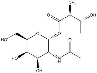2-Acetamido-2-deoxy-a-D-galactopyranosyl threonine Structure