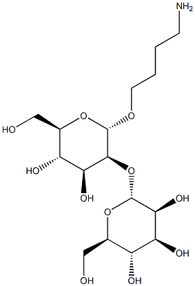 4-Aminobutyl 2-O-(a-D-mannopyranosyl)-a-D-mannopyranoside Structure