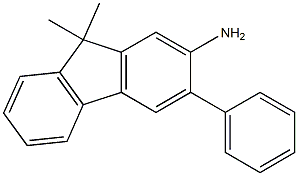 2-氨基-3-苯基-9,9-二甲基芴 结构式