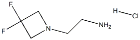 2-(3,3-difluoroazetidin-1-yl)ethanamine hydrochloride 结构式