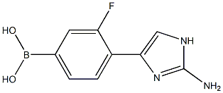  4-(2-amino-1H-imidazol-4-yl)-3-fluorophenylboronic acid