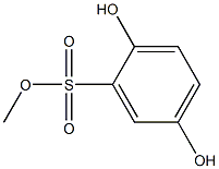 methyl 2,5-dihydroxybenzenesulfonate Struktur