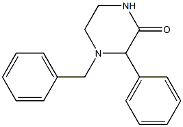 4-benzyl-3-phenylpiperazin-2-one Structure