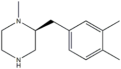 (S)-2-(3,4-dimethylbenzyl)-1-methylpiperazine Structure