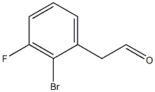 2-(2-bromo-3-fluorophenyl)acetaldehyde Struktur
