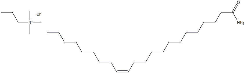 Erucamide propyl trimethyl ammonium chloride Structure