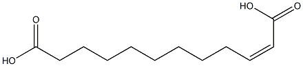 cis-2-dodecenedioic acid Structure