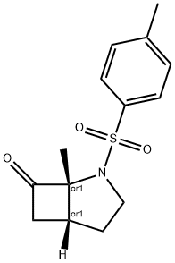 cis-1-Methyl-2-(toluene-4-sulfonyl)-2-aza-bicyclo[3.2.0]heptan-7-one Structure