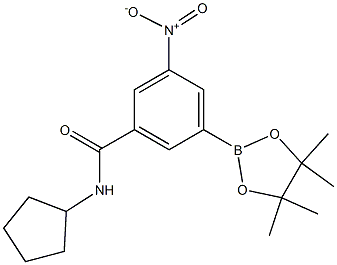 N-Cyclopentyl-3-nitro-5-(tetramethyl-1,3,2-dioxaborolan-2-yl)benzamide