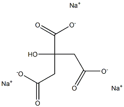 Sodium citrate Struktur