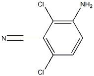 2,6-二氯-3-氨基苯腈 结构式