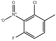 2-Chloro-4-fluoro-3-nitrotoluene Struktur
