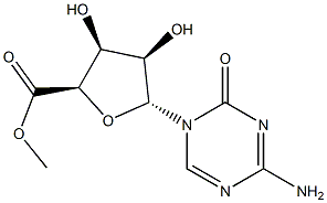 ((2R,3S,4R,5R)-5-(4-Amino-2-oxo-1,3,5-triazin-1(2H)-yl)-3,4-dihydroxytetrahydrofuran-2-yl)methyl Formate 结构式