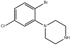 1-(2-Bromo-5-chlorophenyl)piperazine,1538703-71-7,结构式
