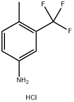 4-methyl-3-(trifluoromethyl)aniline hydrochloride 化学構造式