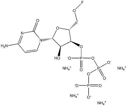 Fluorocytidine Triphosphate Tetraammonium Salt 化学構造式