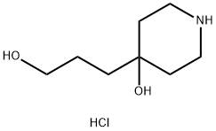4-Hydroxy-4-Piperidinepropanol Hydrochloride,884535-06-2,结构式