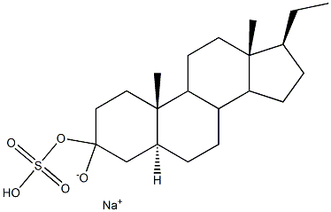 Allopregnandiol 3-(Hydrogen Sulfate) Sodium Salt Structure