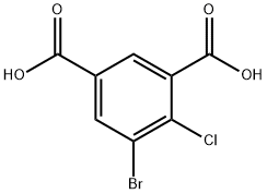 5-Bromo-4-chloroisophthalic Acid 结构式