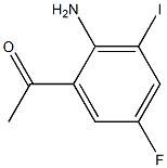 1-(2-Amino-5-fluoro-3-iodo-phenyl)-ethanone 化学構造式