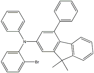 N-(2-溴苯基)-N-(4-联苯基)-9,9-二甲基芴-2-胺 结构式