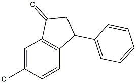 6-chloro-3-phenylindan-1-one Structure