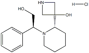 3-((S)-1-((S)-2-hydroxy-1-phenylethyl)piperidin-2-yl)azetidin-3-ol HCL Structure