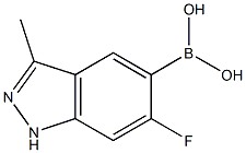 6-Fluoro-3-methyl-1H-indazole-5-boronic acid Struktur