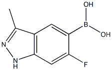 6-Fluoro-3-methyl-1H-indazole-5-boronic acid Structure