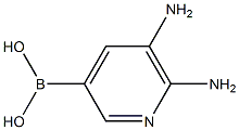 (5,6-DIAMINOPYRIDIN-3-YL)BORONIC ACID 结构式