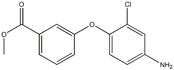 METHYL 3-(4-AMINO-2-CHLOROPHENOXY)BENZOATE Structure