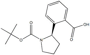 (R)-2-(1-(TERT-BUTOXYCARBONYL)PYRROLIDIN-2-YL)BENZOIC ACID Structure