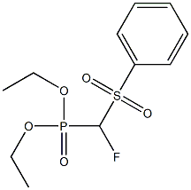 DIETHYL FLUORO(PHENYLSULFONYL)METHYLPHOSPHONATE Struktur